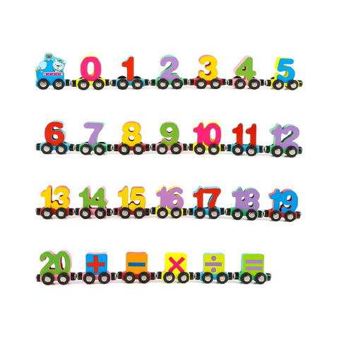 Juego de Tren de Madera