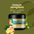 Crema de jengibre para el crecimiento capilar