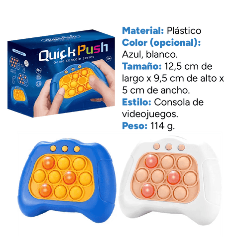 Juego Quick Push Antiestrés (POP IT)