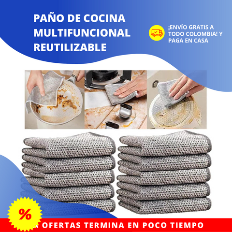 Paño de Cocina Multifuncional Reutilizable