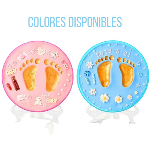 ¡NOVEDOSO KIT DE IMPRESION DE HUELLA DE MANO Y PIE PARA BEBÉ!