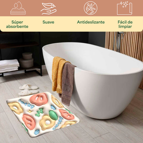 TAPETE 3D SUPER ABSORBENTE / Seguridad y Estilo en tu Baño