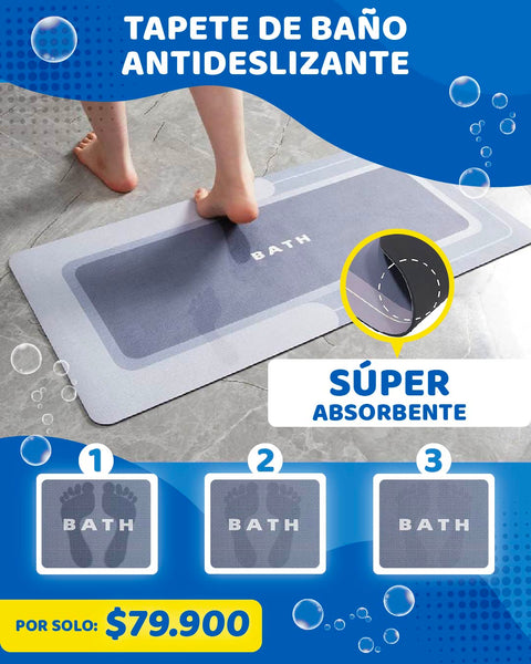 TAPETE DE BAÑO ANTIDESLIZANTE